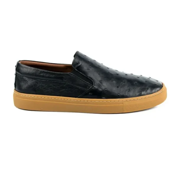 corrente_by_pelle_line_gr_1-3.webp Cheap Corrente by Pelle Line Grafton P00023 Ostrich Fashion Loafers Black