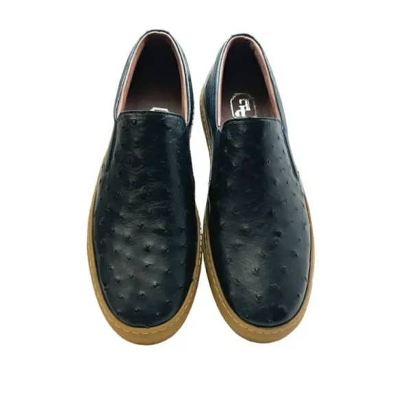 corrente_by_pelle_line_gr_3.webp Cheap Corrente by Pelle Line Grafton P00023 Ostrich Fashion Loafers Black