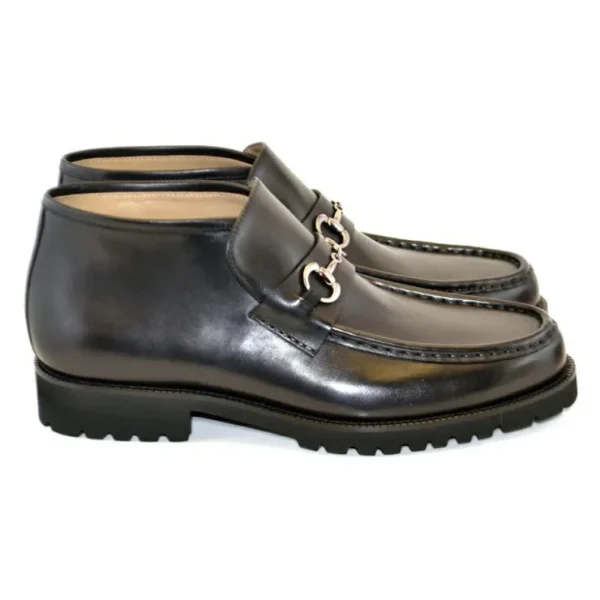 corrente_c_bit_buckle_ank_1.webp Clearance Corrente C029-5786 Bit Buckle Ankle Boots Black