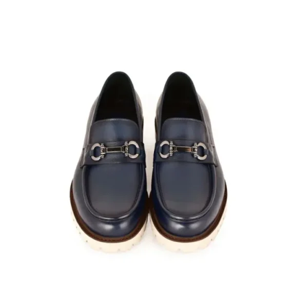 corrente_c_buckle_loafer__3.webp Fashion Corrente C0001202-7887 Buckle Loafer Blue