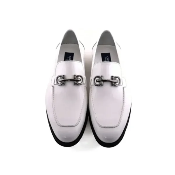 corrente_c_buckle_loafers_1-2.webp Clearance Corrente C0001209-7249 Buckle Loafers White