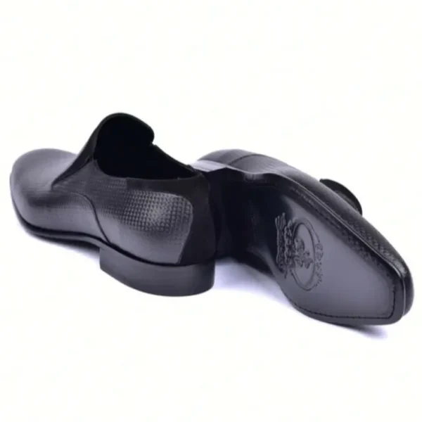 corrente_c_calfskin_tuxed_1.webp Discount Corrente C04201-4748 Calfskin Tuxedo Loafers Black