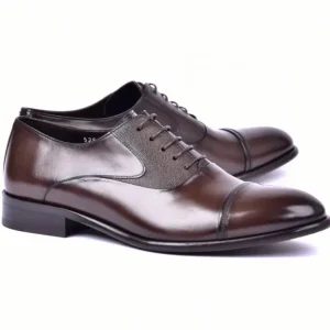 New Corrente C001201-5256 Cap Toe Lace Up Brown