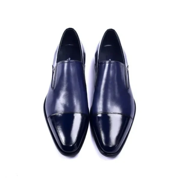 corrente_c_cap_toe_loafer_2-1.webp Shop Corrente C1401-3519 Cap Toe Loafers Navy