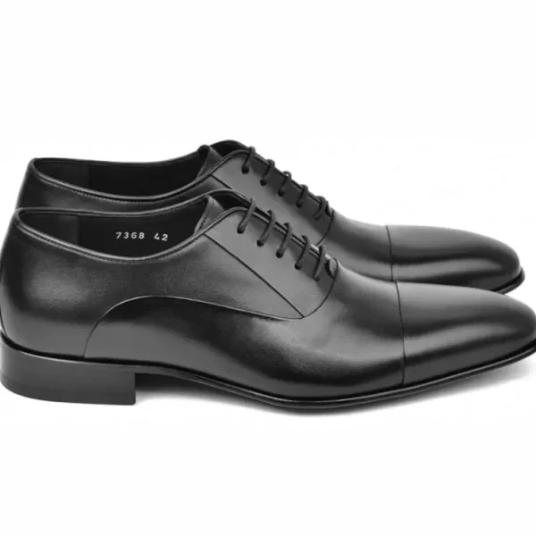 corrente_c_cap_toe_oxford_1.webp Hot Corrente C0001201-7368 Cap Toe Oxford Black