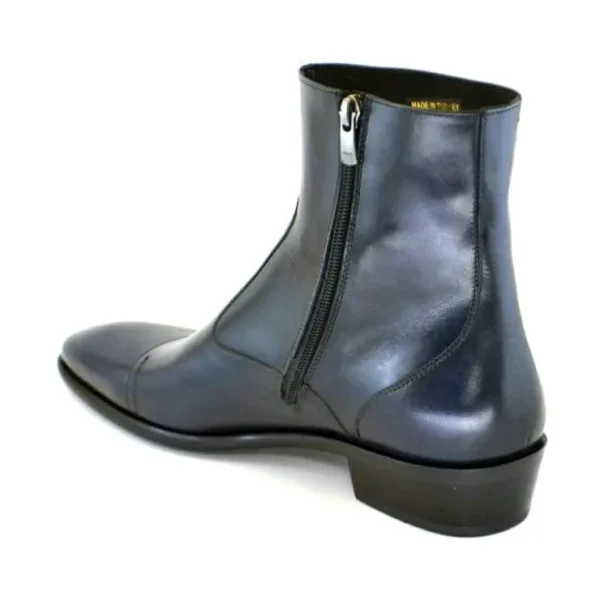 corrente_c_cap_toe_side_z_1-2.webp Online Corrente C190-1547 Cap Toe Side Zipper Boots Navy