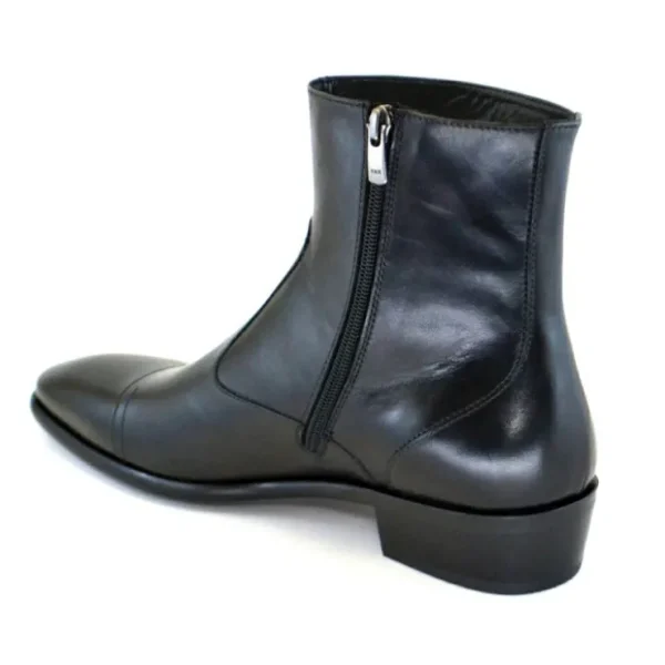 corrente_c_cap_toe_side_z_1.webp Discount Corrente C188-1547 Cap Toe Side Zipper Boots Black
