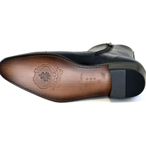 corrente_c_cap_toe_side_z_2-2.webp Online Corrente C190-1547 Cap Toe Side Zipper Boots Navy