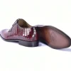 Best Corrente C01508-6291 Croco Print Shoes Tan