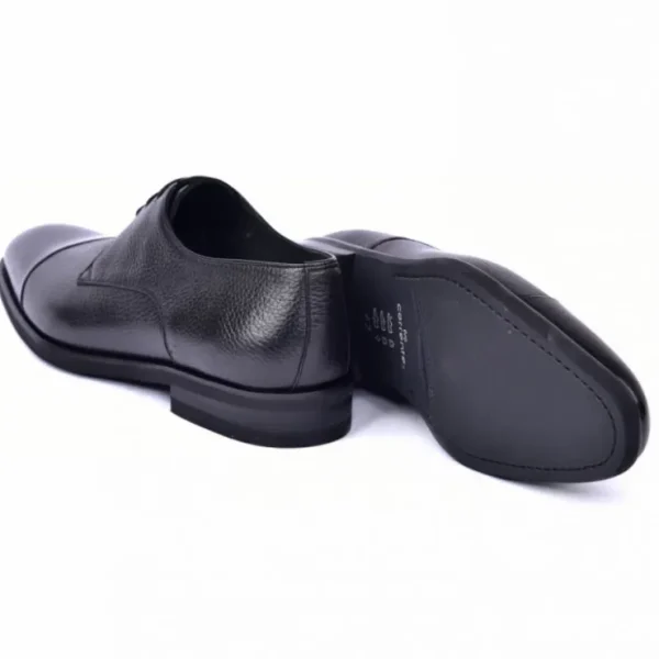 Clearance Corrente C0015-6793 Deer Skin Cap Toe Black