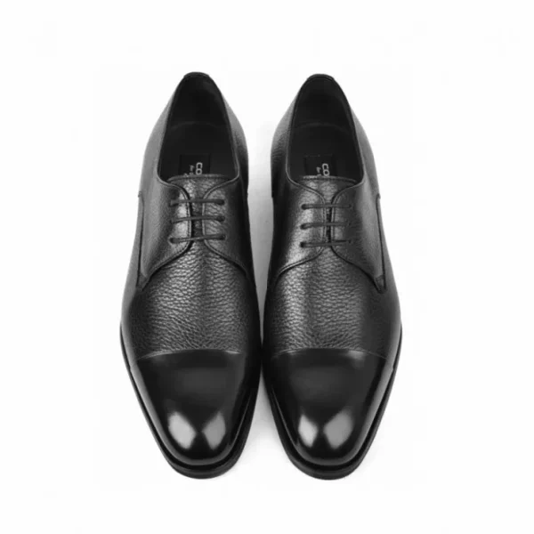 Shop Corrente C001105-6793 Deer Skin Cap Toe Black