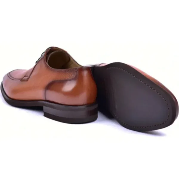 Discount Corrente C001101-5876 Deerskin Lace-up Shoes Tan