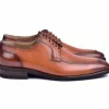 Discount Corrente C001101-5876 Deerskin Lace-up Shoes Tan