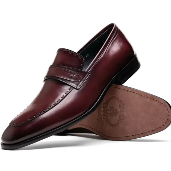 New Corrente C0435-6797 Dress Loafer Burgundy