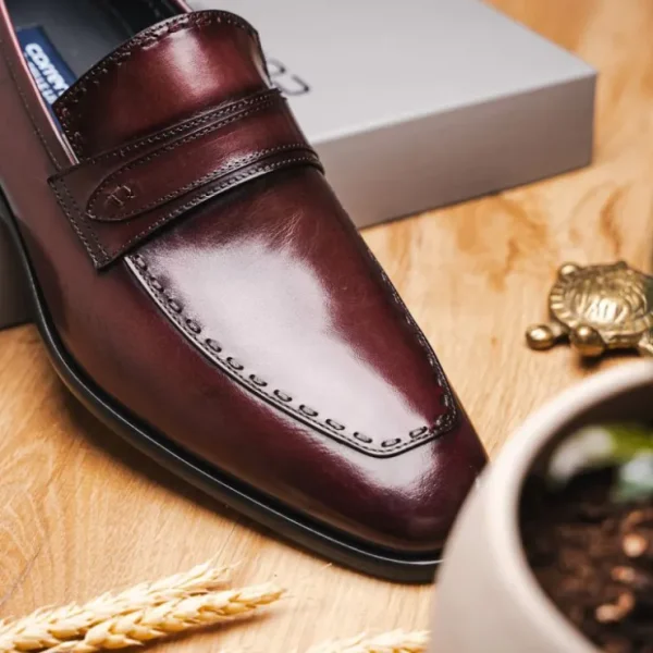 New Corrente C0435-6797 Dress Loafer Burgundy