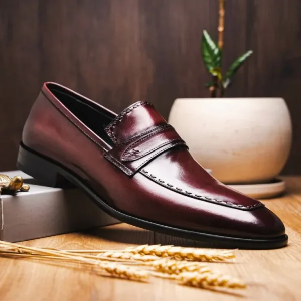 New Corrente C0435-6797 Dress Loafer Burgundy