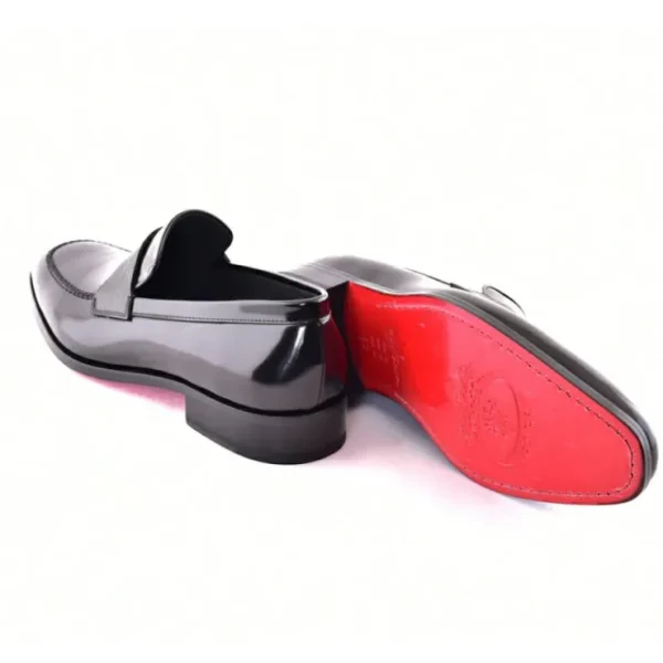 Best Corrente C0001103-7425 Formal Luxe Leather Loafer Black