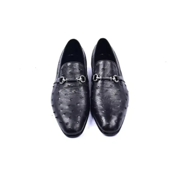 corrente_c_genuine_ostric_2-3.webp Fashion Corrente C0222-5776 Genuine Ostrich Loafers Black