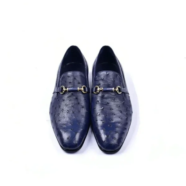 corrente_c_genuine_ostric_2-4.webp Outlet Corrente C0223-5776 Genuine Ostrich Loafers Navy