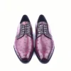 Sale Corrente C01504-6348 Genuine Ostrich Lace Up Burgundy