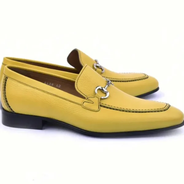 corrente_c_grain_leather__0-2.webp Sale Corrente C11102-4428 Grain Leather Loafers Yellow