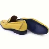 Sale Corrente C11102-4428 Grain Leather Loafers Yellow