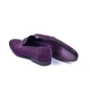 Online Corrente C02004-5760 H Buckle Suede Loafers Purple