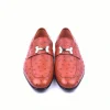 New Corrente C02008-5760 H Ostrich Loafers Rust