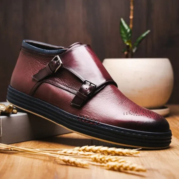 Store Corrente C21301-4302 Hightop Sneaker Burgundy
