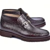 Outlet Corrente C03024-5786 Hornback Print Boots Brown