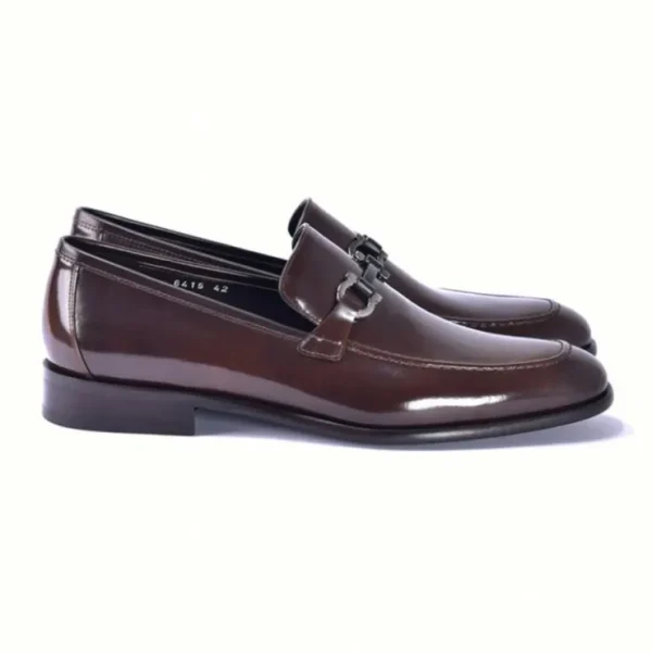 corrente_c_lux_calfskin_b_1.webp Clearance Corrente C0432-6415 Lux Calfskin Buckle Loafers Brown