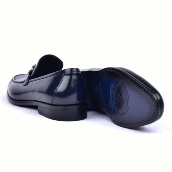 corrente_c_lux_calfskin_b_2-1.webp Discount Corrente C0433-6415 Lux Calfskin Buckle Loafers Navy