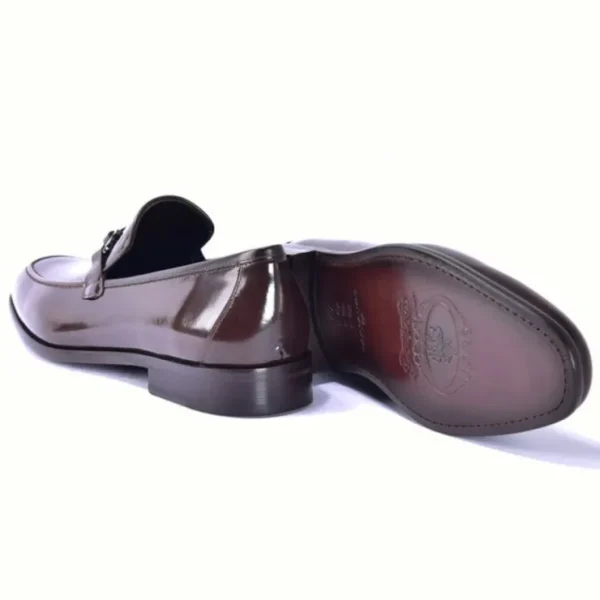 corrente_c_lux_calfskin_b_2.webp Clearance Corrente C0432-6415 Lux Calfskin Buckle Loafers Brown