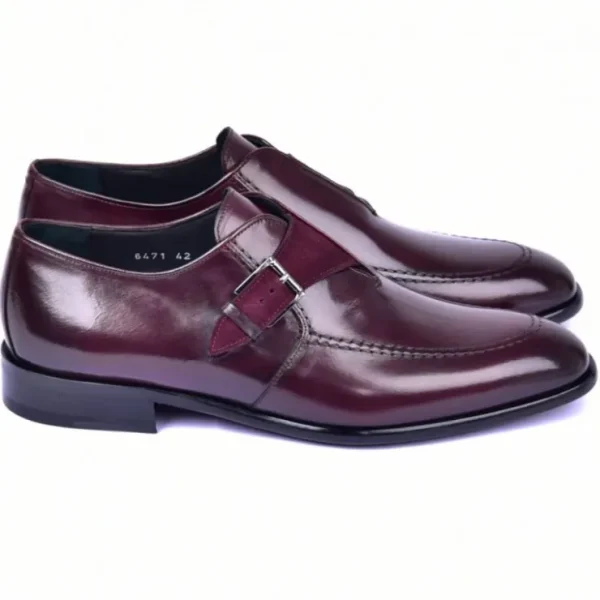 corrente_c_monk_strap_bur_1.webp Outlet Corrente C053-6471 Monk Strap Burgundy