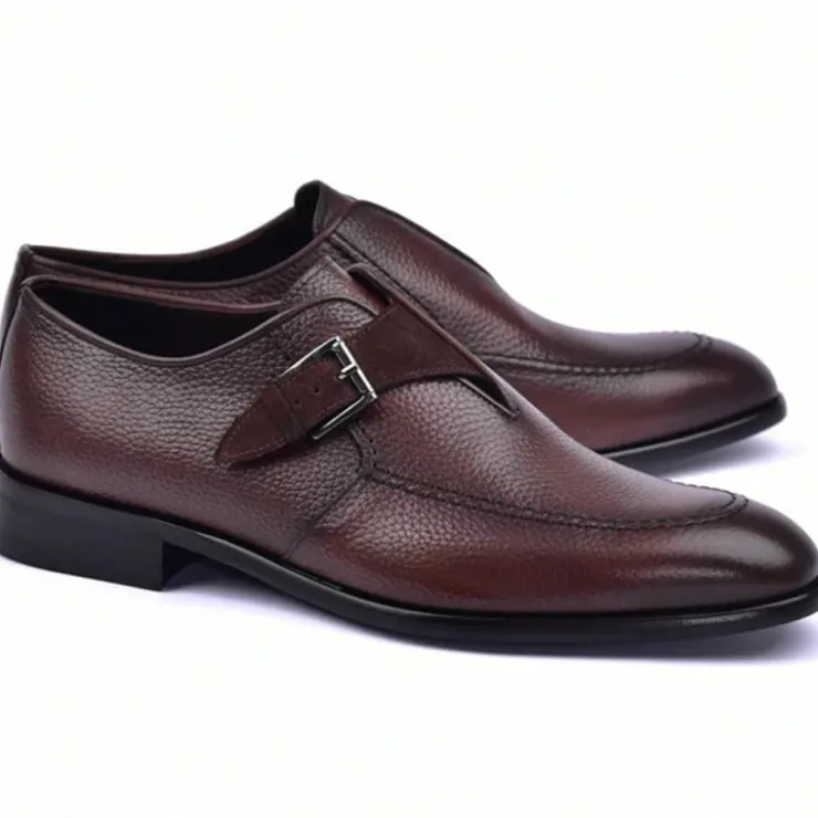 Flash Sale Corrente C051-6471 Monkstrap Shoes Brown