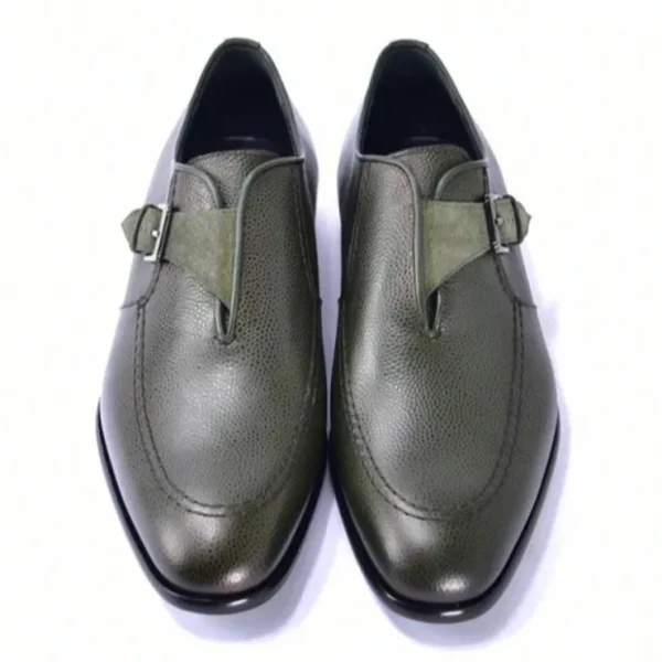 corrente_c_monkstrap_shoe_3-2.webp Flash Sale Corrente C052-6471 Monkstrap Shoes Green