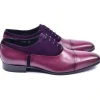 Sale Corrente C0014042-5230 Plain Toe Lace-up Shoes Purple