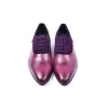 Sale Corrente C0014042-5230 Plain Toe Lace-up Shoes Purple