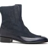 Store Corrente C202-3273 Python & Leather Boots Navy