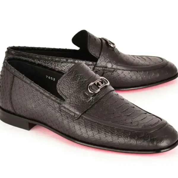 corrente_c_python_loafer__0.webp Best Sale Corrente C0001104-7652 Python Loafer Black