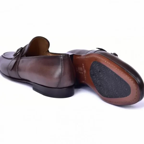 corrente_c_side_buckle_lo_2-1.webp Flash Sale Corrente C00101-6628 Side Buckle Loafer Brown