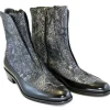 Clearance Corrente C201-3273 Side Zipper Python Boots Multi Grey MultiGrey