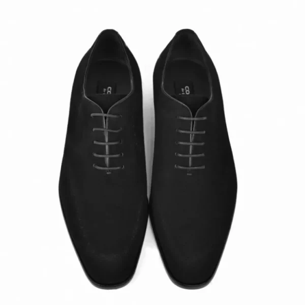 corrente_c_suede_plain_to_2.webp Sale Corrente C0014022-6292 Suede Plain Toe Lace Up Black