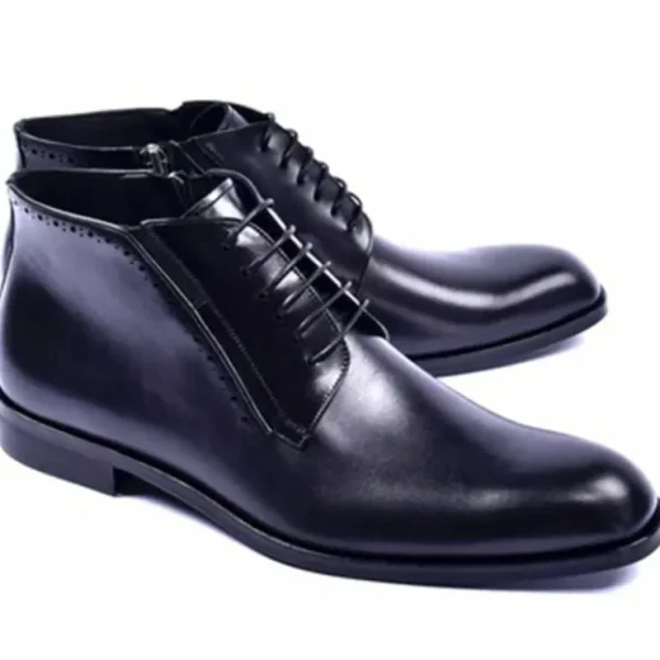 Cheap Corrente C2042-5220 Zipper Chukka Boots Black