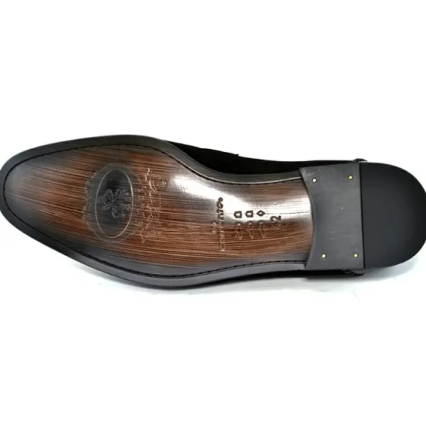 corrente_chs_perforated_s_2.webp Sale Corrente C130-3417HS Perforated Suede Loafers Black