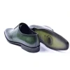 Cheap Corrente C0014022-5453N Plain Toe Lace-up Shoes Green