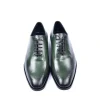 Cheap Corrente C0014022-5453N Plain Toe Lace-up Shoes Green