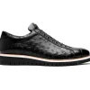 Cheap Corrente C211-4005-OST Genuine Ostrich Sneakers Black
