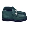 Hot Corrente C03201-5786S Suede Bit Buckle Ankle Boots Green