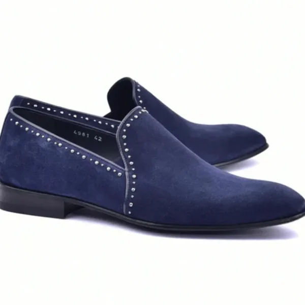 corrente_cs_suede_loafers_0-1.webp Shop Corrente C041-4981S Suede Loafers Navy